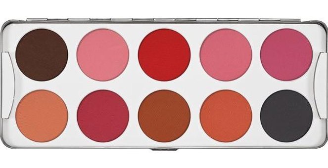 Kryolan 10 Colors Mat Toz Allık