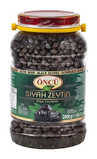 Öncü Tuzlu Sele Siyah Zeytin Kavanoz 2 kg