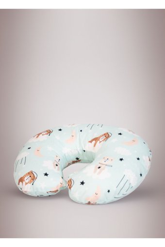 Dear Deer Love Mint Ayı Elyaf Sırt Destekli Yıkanabilir Mint Emzirme Yastığı