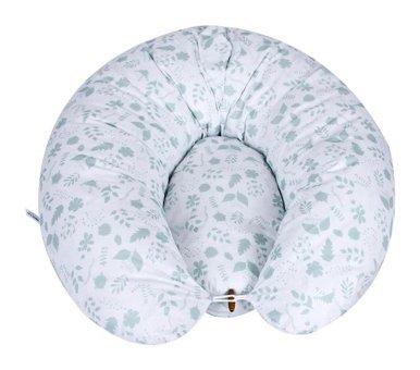 Sevi Bebe Art-579 Yaprak Desen Elyaf Sırt Destekli Yıkanabilir Yeşil Emzirme Yastığı