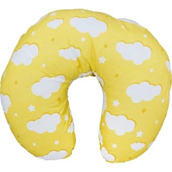 Bibaby 55950 Elyaf Sırt Destekli Yıkanabilir Sarı Emzirme Yastığı