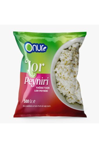 Onur Yağsız Lor İnek Peyniri 500 gr