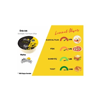 Gündoğdu Tost İnek Peyniri 225 gr