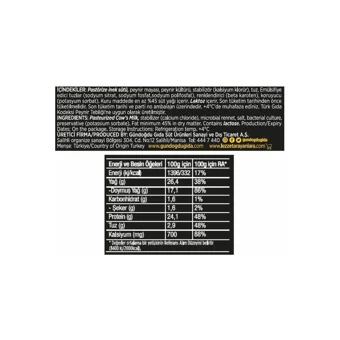 Gündoğdu Tost İnek Peyniri 225 gr