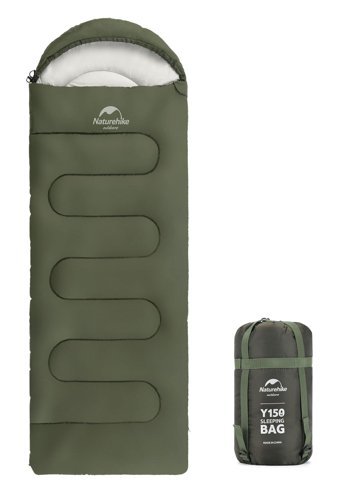 Naturehike Y150M -15 Derece Polyester 3 Mevsim Yetişkin Uyku Tulumu Haki