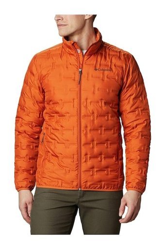 Columbia Delta Ridge Down Softshell Gore Tex Su Geçirmez Fermuarlı Polyester Erkek WO0955 Outdoor Mont Turuncu