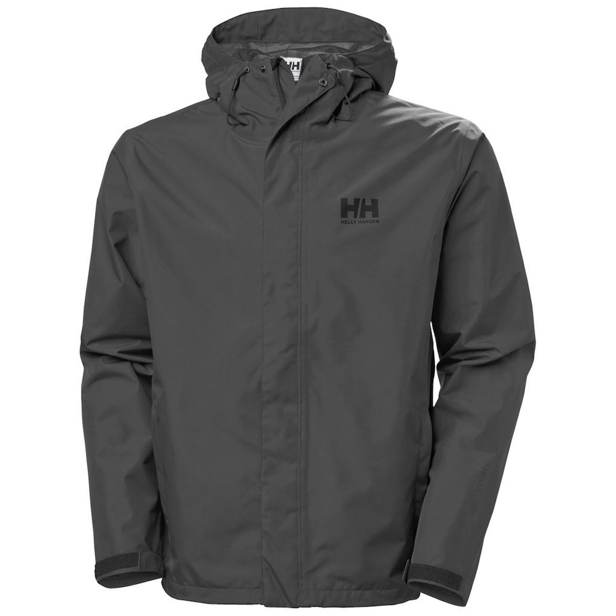 Hell Hansen Seven J Softshell Gore Tex Su Geçirmez Fermuarlı Polyester Erkek 62047-980 Outdoor Mont Gri