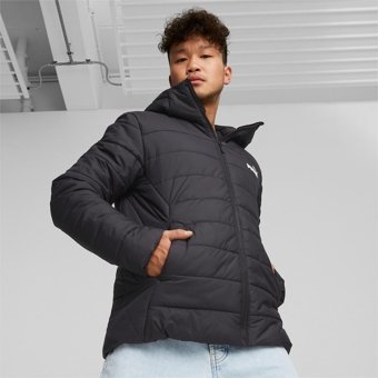 Puma Ess Hooded Padded Softshell Gore Tex Su Geçirmez Fermuarlı Polyester Erkek Outdoor Mont Siyah