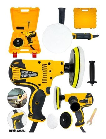 Daflong 1100 W 5500 devir/dk 125 mm Kablolu Pasta Cila Elektrikli Polisaj Makinesi