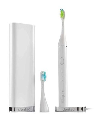 Dentac Sonic Smile Kapaklı Yumuşak Şarjlı Diş Fırçası Beyaz