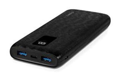 Ttec Powerslim Trio 10000 mAh Dijital Göstergeli Lightning-Type C-USB Çoklu Bağlantı Powerbank Siyah