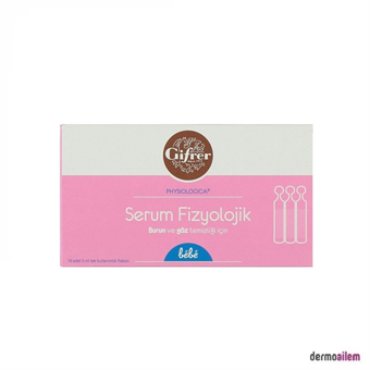 Gifrer Physiologica İzotonik 10'lu Flakon Serum Fizyolojik 5 Ml