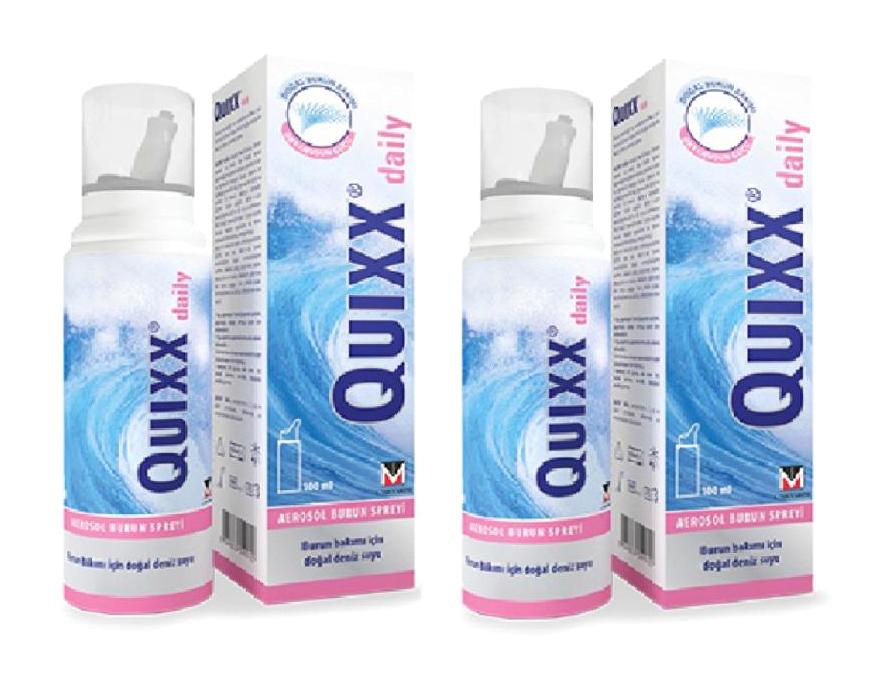 Quıxx Daily İzotonik Okyanus Suyu 2'li Burun Spreyi 100 Ml