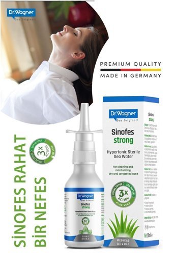 Dr.Wagner Sinofes Strong Hipertonik Deniz Suyu Tekli Burun Spreyi 50 Ml