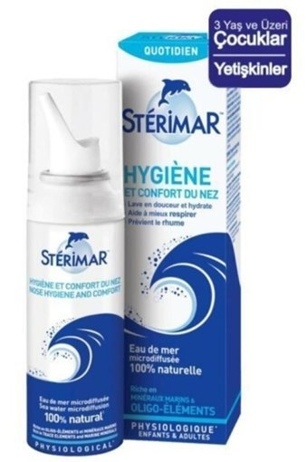 Sterimar Hygiene İzotonik Deniz Suyu Tekli Burun Spreyi 100 Ml