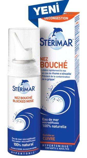 Sterimar Bouche Hipertonik Deniz Suyu Tekli Burun Spreyi 100 Ml