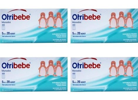 Otri Bebe Monodoz İzotonik Deniz Suyu 4x20'li Flakon Serum Fizyolojik 5 Ml