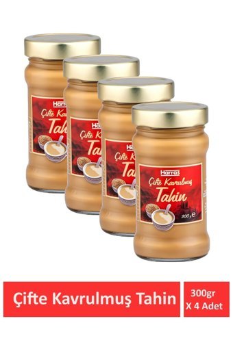 Harras Çifte Kavrulmuş Glutensiz Kepeksiz Tahin 4x300 gr