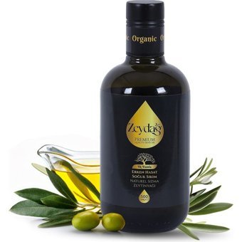 Zeydağ Soğuk Sıkım Organik Erken Hasat Cam Sızma Zeytinyağı 500 ml