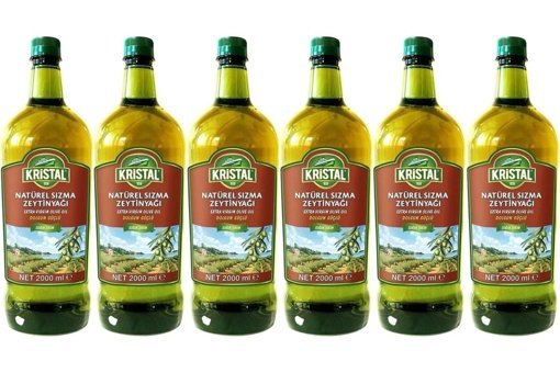 Kristal Soğuk Sıkım Organik Polifenolsüz Olgun Hasat Pet Sızma Zeytinyağı 6x2lt