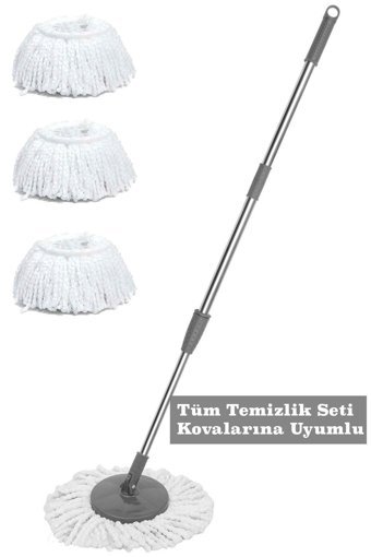 Egonex 4'lü Mop Seti Gri
