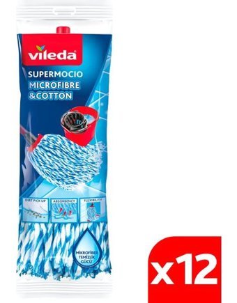Vileda SuperMocio 12'li Yedek Paspas Mavi