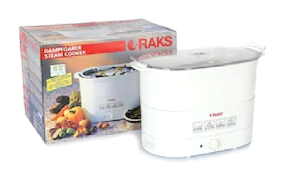Raks BP650 650 W Plastik 1 Kademeli 6 lt Zamanlayıcılı Buharlı Pişirici Beyaz