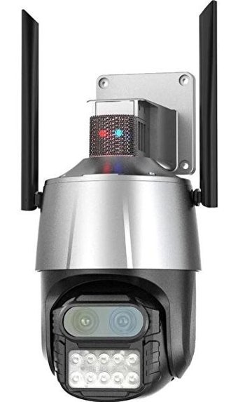 Avenir AV-M21 Wi-Fi 2 Kameralı 360 Derece Dönme Gece Görüşlü 8X Zoom IP Dış Mekan Kablosuz Güvenlik Kamerası
