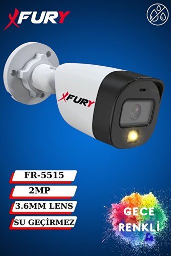 Fury FR-5515 Analog 1 Kameralı Gece Görüşlü Zoom İç Dış Mekan Kablolu Güvenlik Kamerası