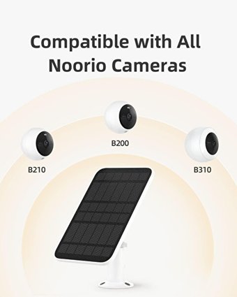 Noorio B310 Wi-Fi Güneş Enerjili 1 Kameralı Gece Görüşlü Zoom IP İç Dış Mekan Kablosuz Güvenlik Kamerası