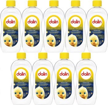 Dalin Rahat ve Mutlu Vanilyalı Bebek Yağı 9x300 ml