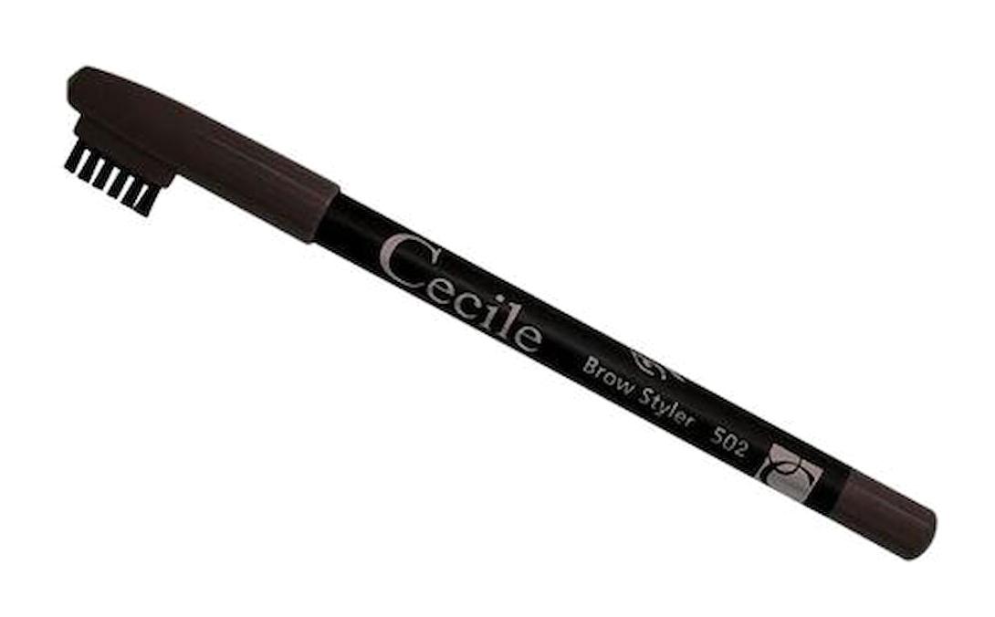 Cecile Brow Styler 502 Fırçalı Kaş Kalemi Kahverengi