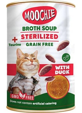Moochie Super Premium Kısırlaştırılmış Ördekli Çorba Yaş Kedi Maması 135 ml
