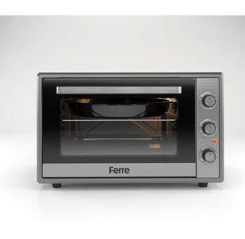 Ferre 60630 60 lt Izgaralı Dikdörtgen Fanlı Mini Fırın Gri