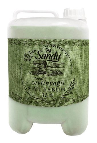 Sandy Zeytinyağlı Vegan Nemlendiricili Organik Tekli Sıvı Sabun 3 lt