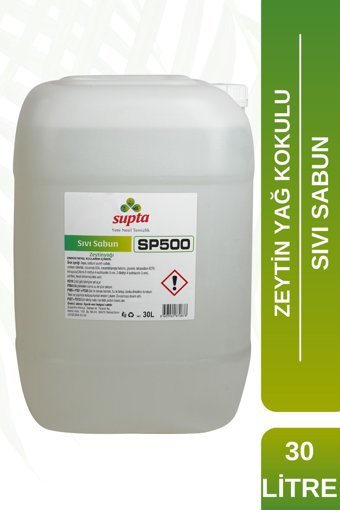 Supta Zeytinyağlı Nemlendiricili Organik Tekli Sıvı Sabun 30 lt