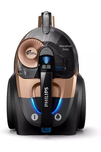 Philips XB7151 900 W Hepa Filtreli 2 lt Kapasteli Toz Torbalı Süpürge Altın-Siyah