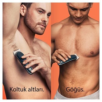 Braun BodyGroomer 5340 Tüm Vücut 3 Başlıklı Çok Amaçlı Sinekkaydı Kuru Tıraş Makinası