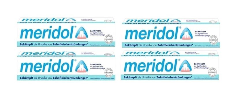 Meridol Naneli Florürlü Tüm Yaşlar Diş Mucunu 4x75 ml