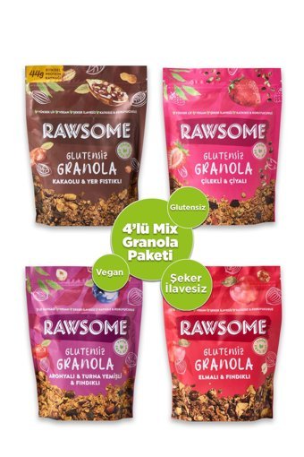 Rawsome Karışık Glutensiz Granola 4x250 gr