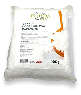 Pura Natura İyotlu Kristal Kaya Tuzu Paket 1 kg