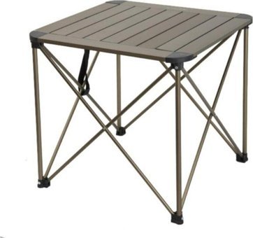 Nurgaz Campout 50x50 cm Çantalı Kare Alüminyum Gövdeli Kahverengi Kamp Masası