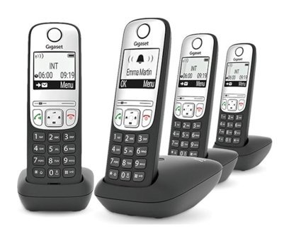 Gigaset A690 Quad 4 Ahizeli Bas Konuş Ekranlı Kablosuz Telsiz Telefon
