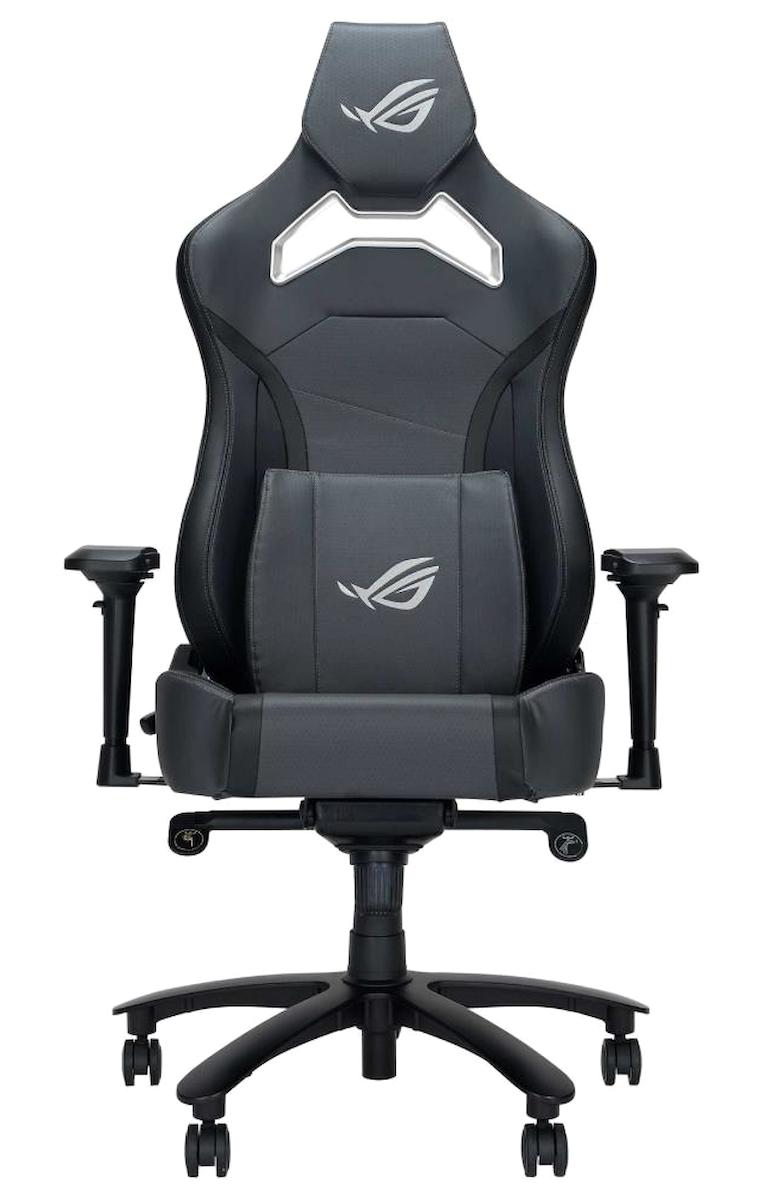 Asus Chariot X Aura Ortopedik Suni Deri Oyuncu Koltuğu Gri