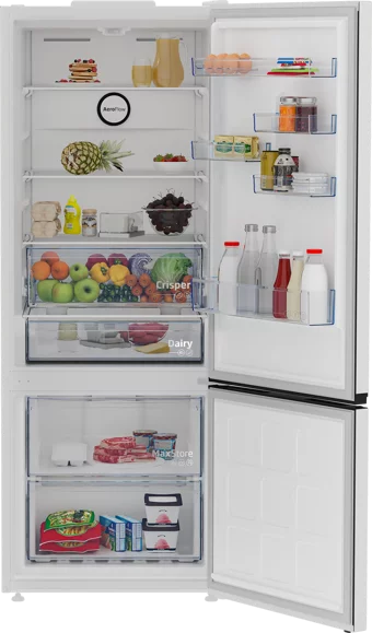 Beko 670475 MB Çift Kapılı No Frost E Enerji Sınıfı 475 lt Beyaz Alttan Donduruculu Kombi Tipi Buzdolabı