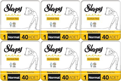 Sleepy Extra 6 Adet 40'lı Normal Günlük Ped