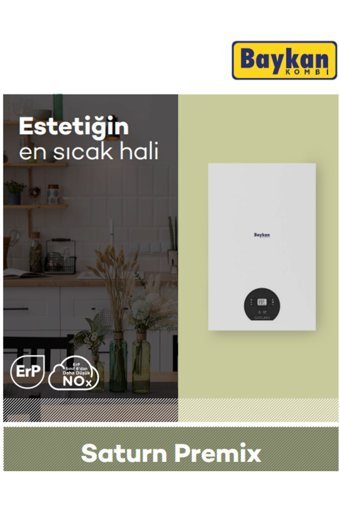 Baykan Saturn Premix 39 Kw Hermetik Yoğuşmalı Kombi
