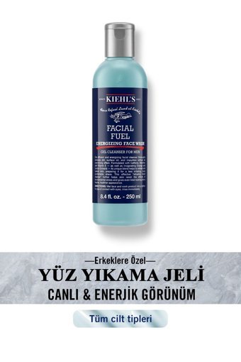Kiehl's Facial Fuel Energizing Erkekler İçin Yüz Temizleme Jeli 250 ml