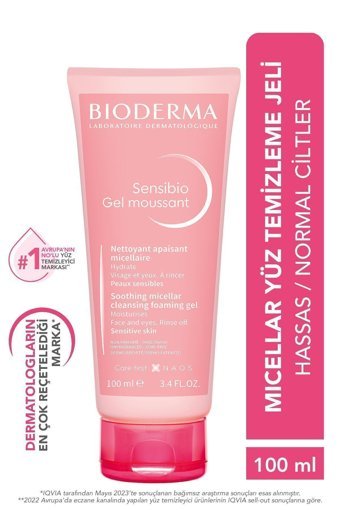 Bioderma Sensibio Soothing Micellar Hassas ve Normal Ciltler Yüz Temizleme Jeli 100 ml