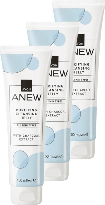 Avon Anew Purifying Tüm Ciltler Yüz Temizleme Jeli 3x150 ml